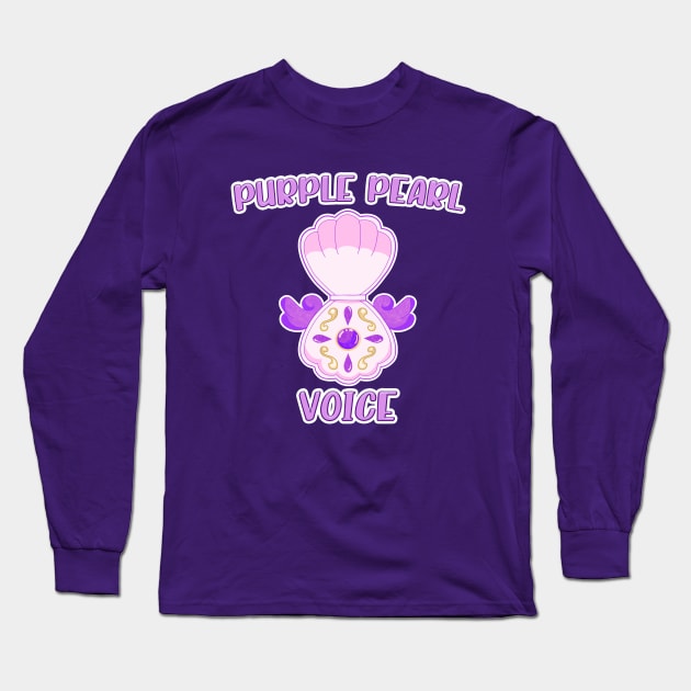 Purple Pearl Voice Long Sleeve T-Shirt by Kiroiharu